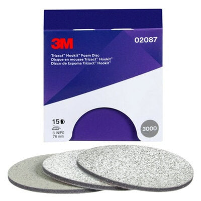 3M P3000 Trizact Hookit Foam Discs 75mm – 02087