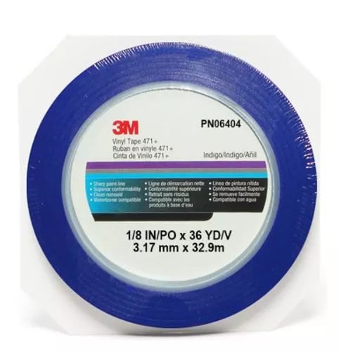 3M Vinyl Tape 471+ Blue Fine Line Masking Tape – 3mm x 33m – 06404