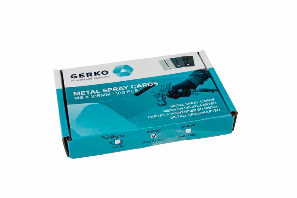 Gerko Metal Spray Cards Dark Grey 148 X 105Mm 100Pcs