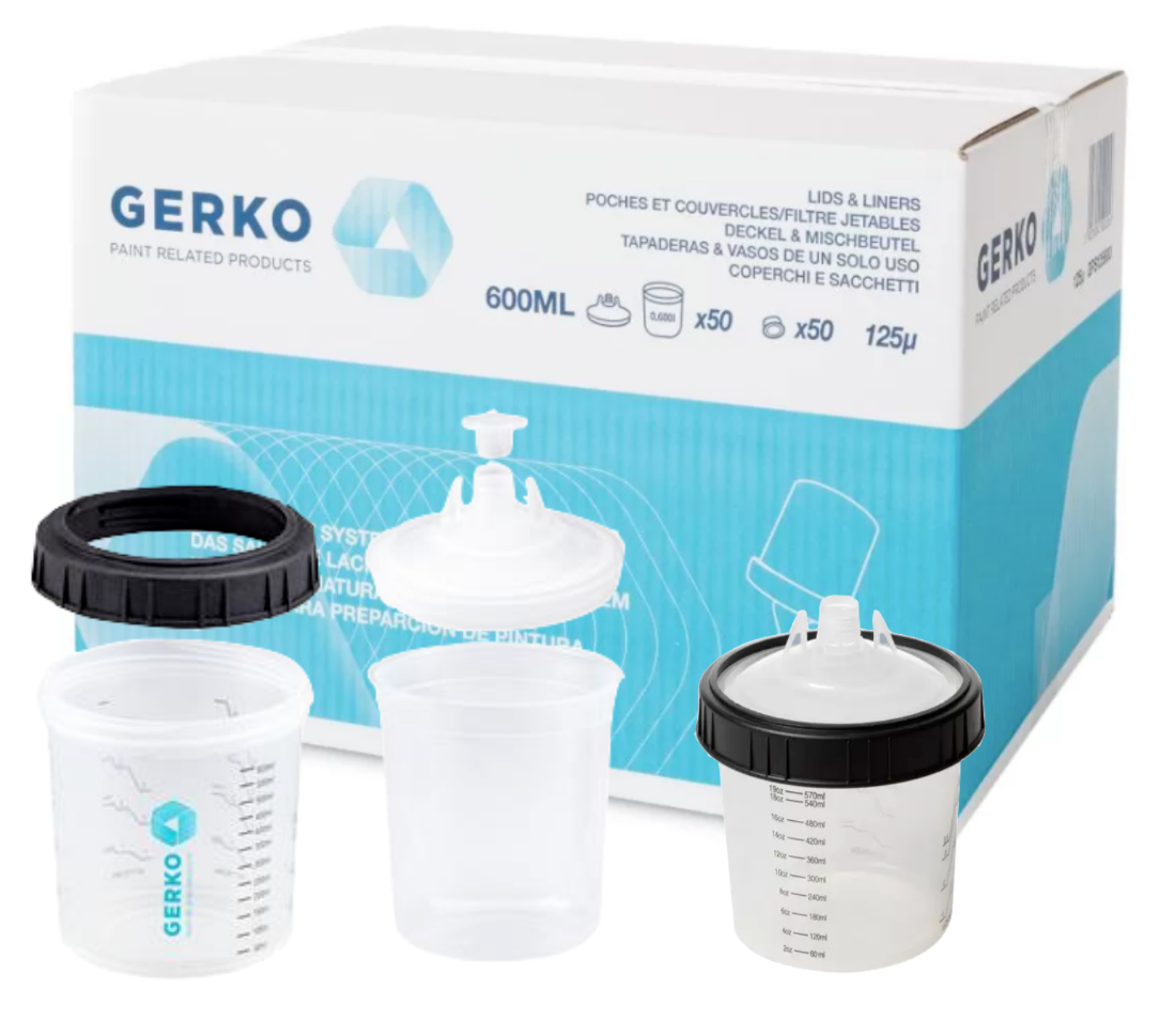 Gerko paint system 125µm 600ml – 50 sets + out cup