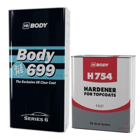 HB Body 699 Clearcoat Kit with 754 Hardener – KIT83-699-75