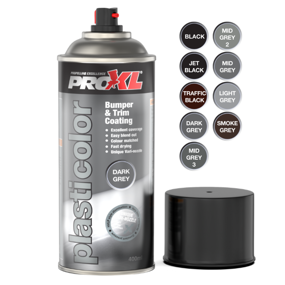 Pro-XL Plasticolour Aerosol Traffic Black (400ml) – PC5TB